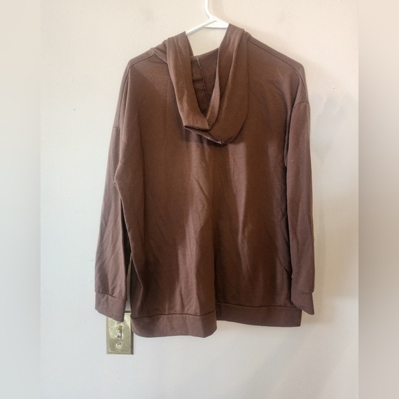 Womens brown full zip hoodie angels size medium - Picture 2 of 3